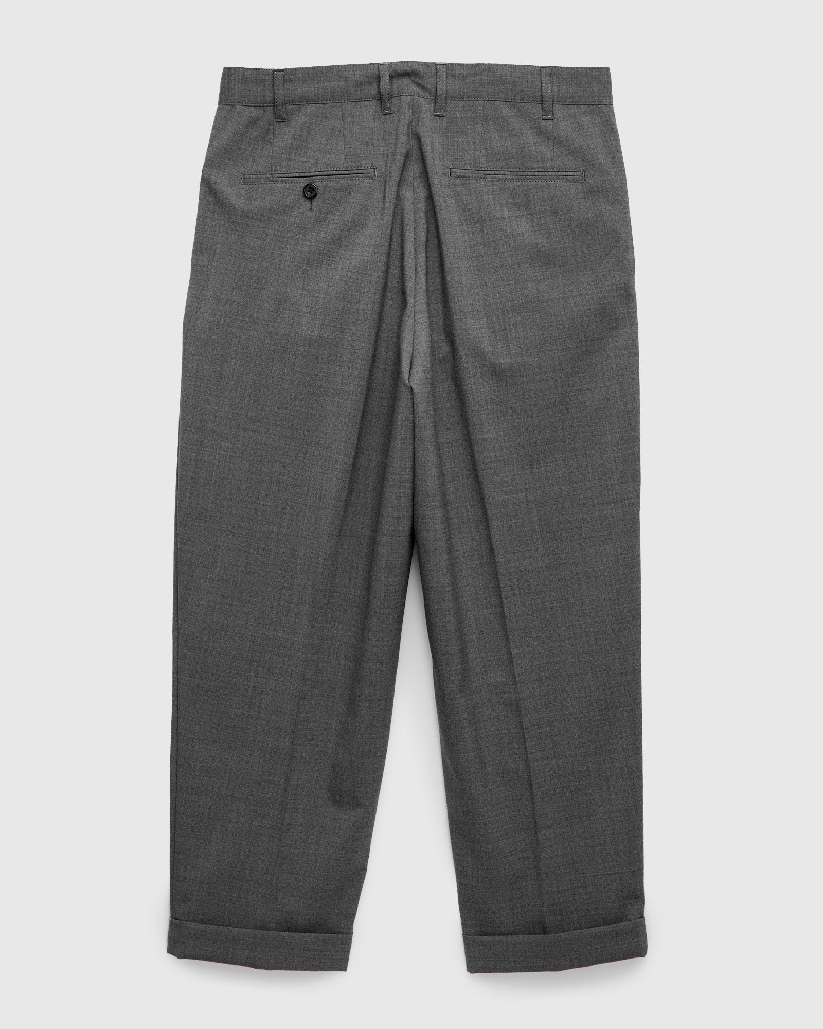 2-Pleat Tropical Wool Trousers in Grey – Blue Owl Workshop