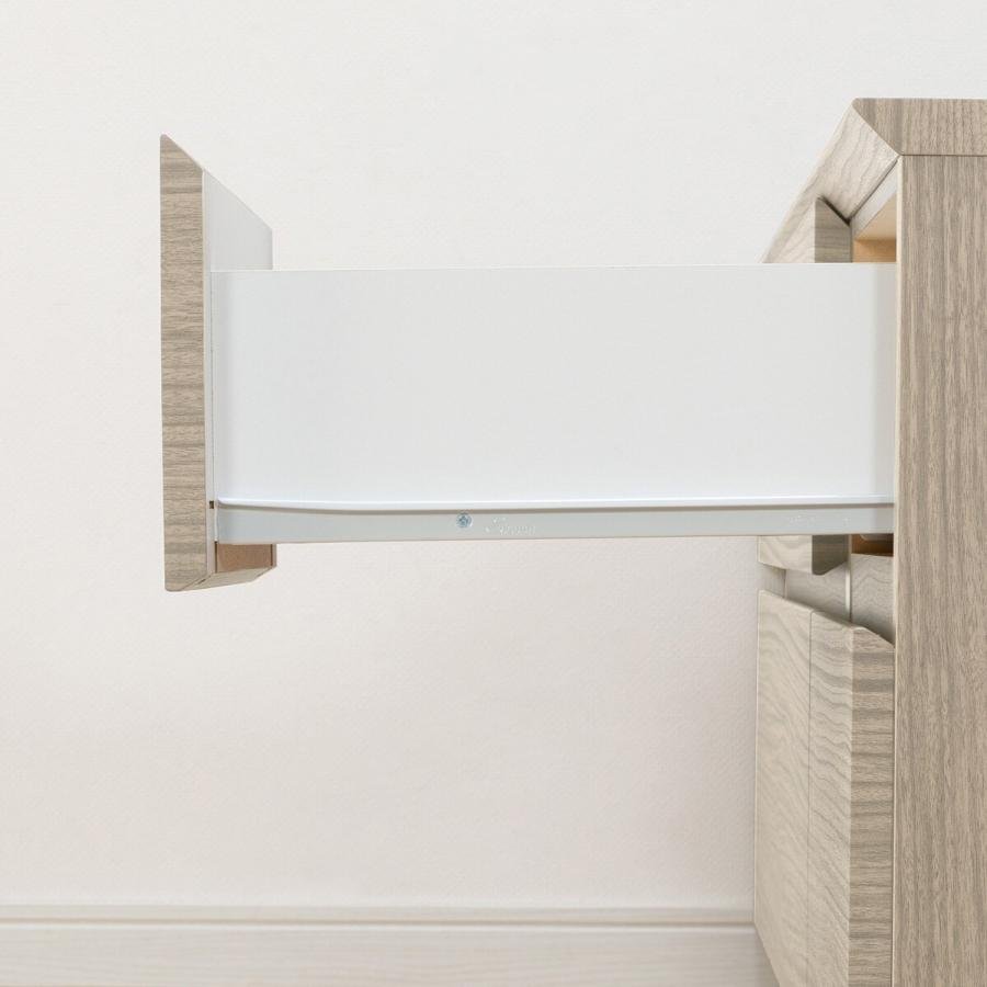 ニトリ（NITORI） ローチェスト(クエス 120-2LC GY) ニトリ期間限定：4