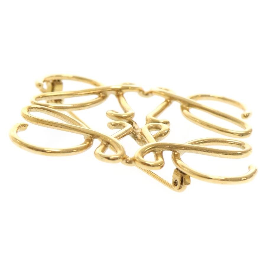 LOEWE（ロエベ） アナグラム ブローチ ゴールド バッジ : BRING Yahoo