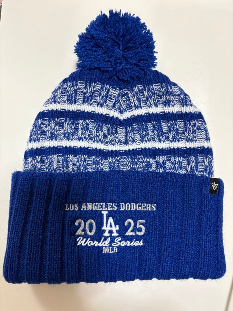 【新品】MLB ドジャース2025 ワールドシリーズ ニットキャップ ニット帽 MLB公式] ドジャース 2025ワールドシリーズ記念 ニット帽 ニューエラ