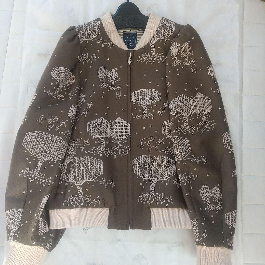 ※希少【minaperhonen】 ミナペルホネン モリノホシ ブルゾン mina perhonen mori no hoshi ブルゾン - ミナペルホネン正規取扱店