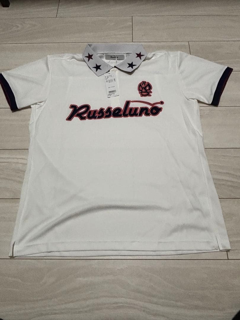 Russeluno（ラッセルノ）ポロシャツ（襟 星デザイン／ホワイト） 新品未使用 ラッセルノ RUSSELUNO BIG LUCHA POLO｜Yahoo!フリマ（旧